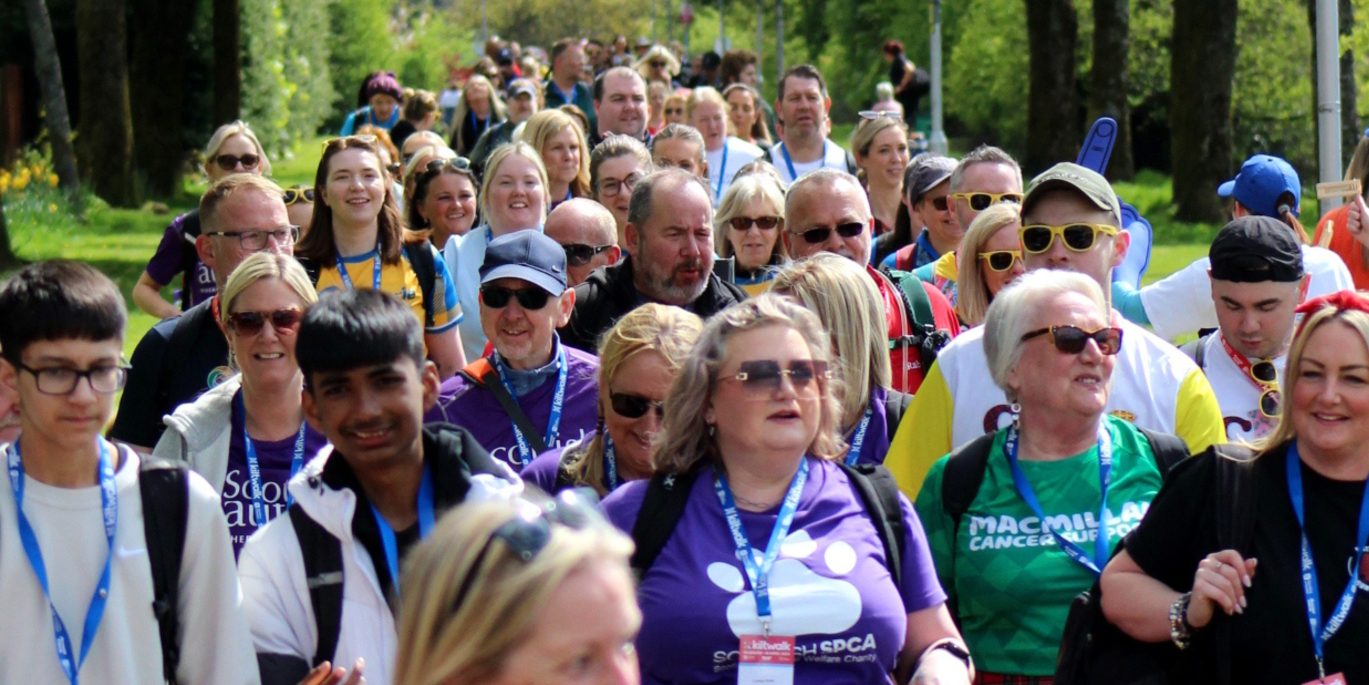 Image of Scottish SPCA walker at Kiltwalk 2024